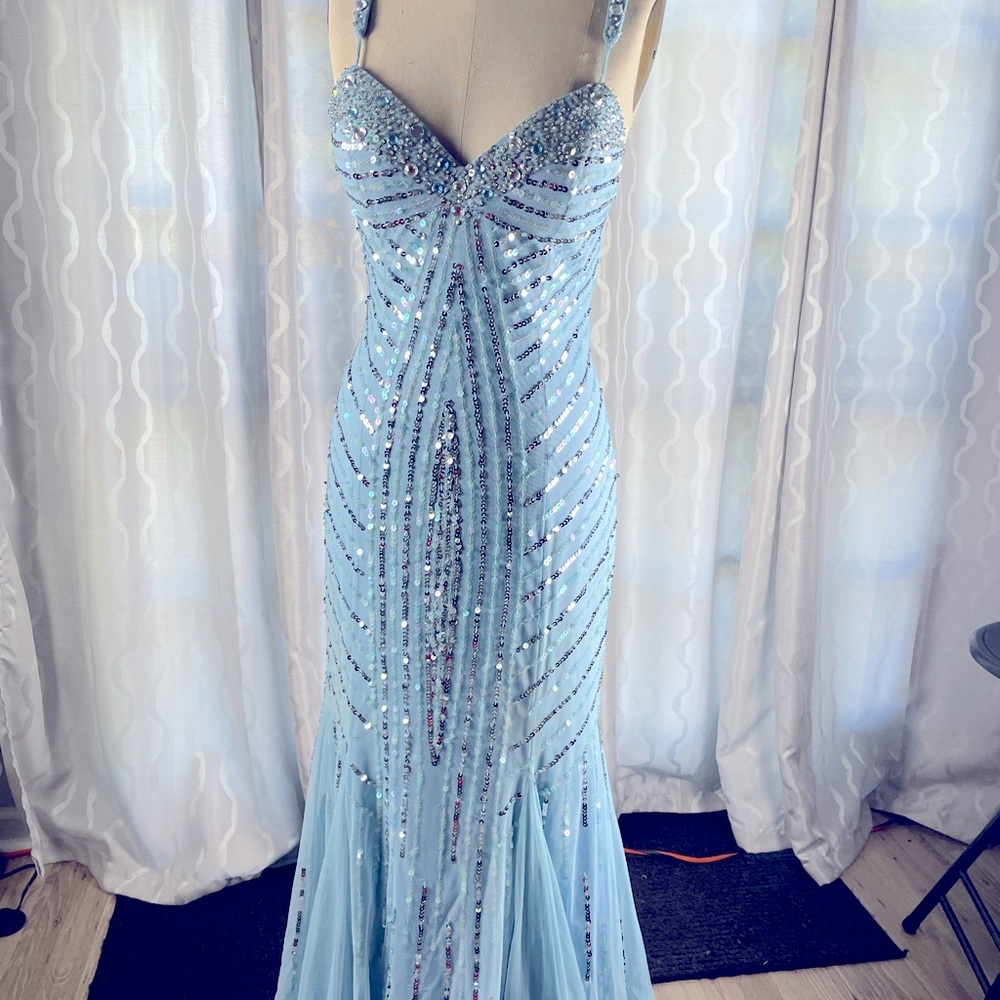 Beautiful sky blue gown